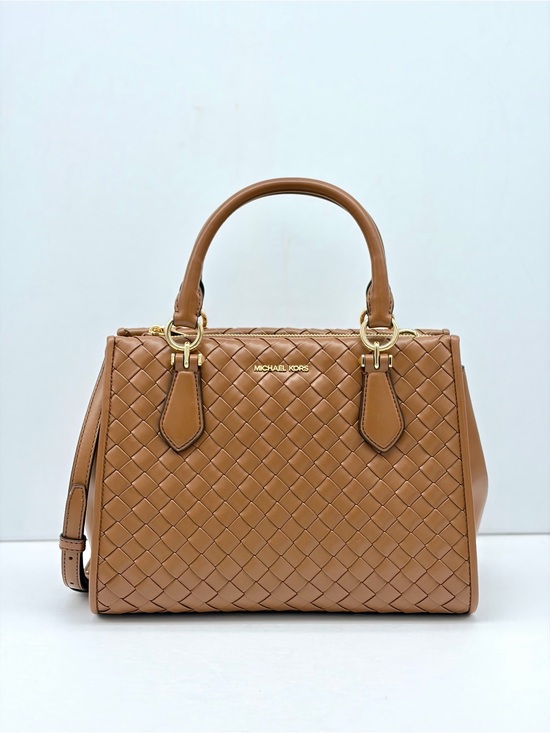 Michael Kors Handbags - MICHAEL KORS  Marilyn Medium Woven Satchel Crossbody Luggage